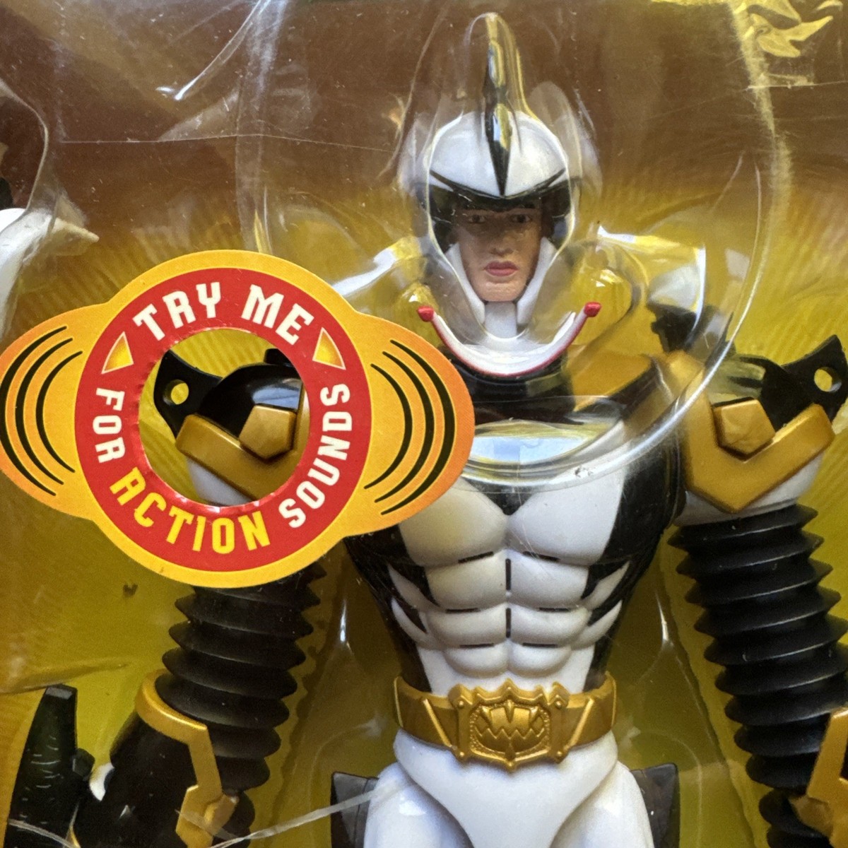 【特大ＸＯ：３Ｌサイズ】送料無料ニシ レーシングセパレート4点セット ホワイト Power Rangers Dino Thunder Mega Battlized Talking White Ranger NEW