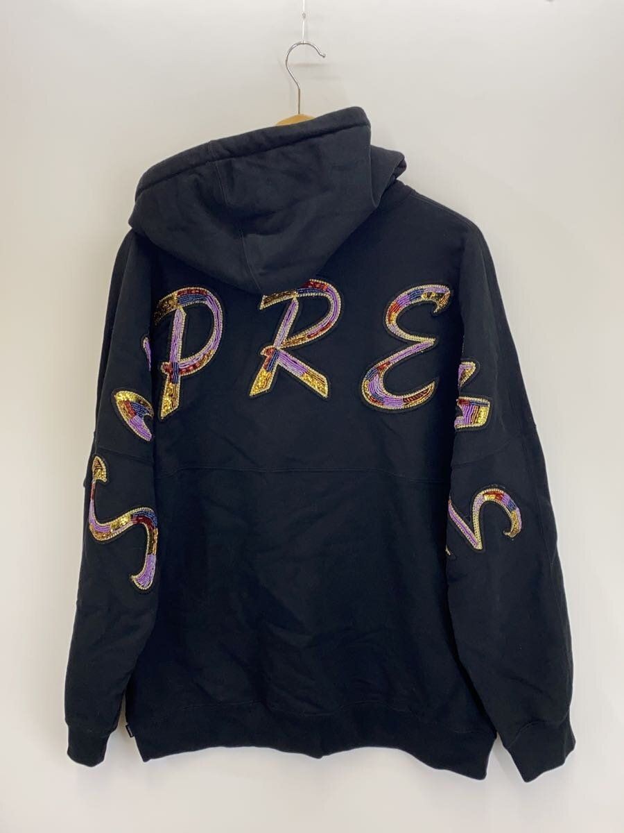 Supreme Hoodie 22SS BEADED HOODED SWEATHED L COTTON Black Supreme Hoodie 22SS BEADED HOODED SWEATHED L COTTON Black