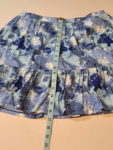 Lands' End Blue Floral Girls Tiered/Pleated Skort XL 14-16 NWOT Side Pockets - Picture 7 of 12