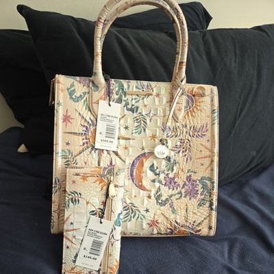 Brahmin Caroline Vitality Shoulder Satchel Handbag and matching wallet NWT