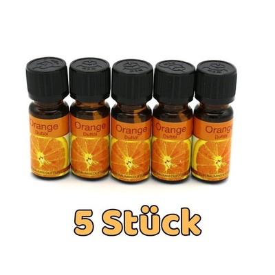 5x Duftöl Orange je 10ml Raumduft Ätherische Öle Massageöl Diffusor *Fruchtig*