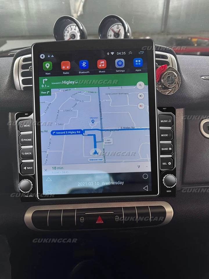 For 2005-2010 Benz Smart Fortwo W451 Android14 CarPlay Car Radio Stereo 9.7” Foto 2 de 4