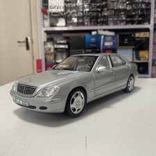 1:18 NOREV Mercedes S600 W220 1998 Silver S-Class Diecast Car