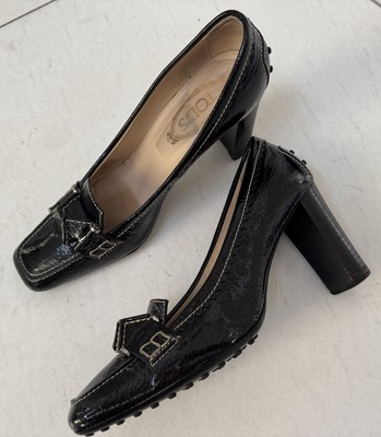Tod's Lack Pumps Schwarz, Grösse 39