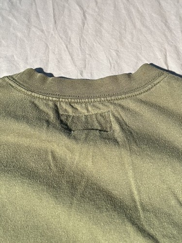 VTG Y2K 90s Abercrombie Beach Surf Olive Green Faded Graphic Cotton Shirt Summer - Picture 18 of 23