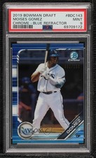 2019 Bowman Draft Chrome Blue Refractor 91/150 Moises Gomez PSA 9 MINT 02au