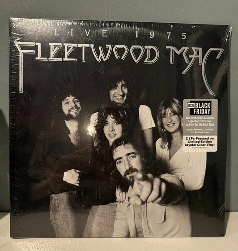 Fleetwood Mac Live 1975 2LP Crystal Clear Vinyl Record Store Day 2025 Sealed