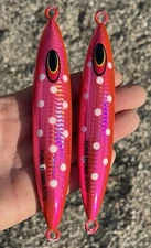 500g  600g  BLUEFIN TUNA KNIFE JIGS -tuna Bomb  Eddie Bomb  Pink  Lure Jig Glow