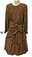 Women's Hippy/ Boho Paisley Skirt set Vintage 80's Shirt/ Skirt/ scarf 6