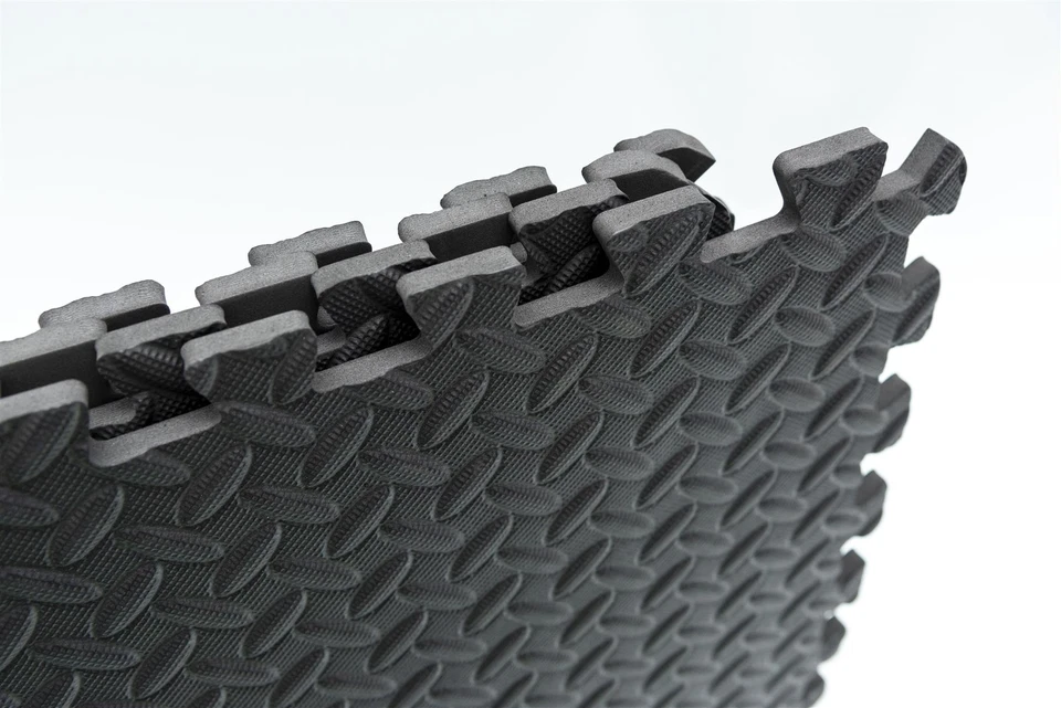 24Pcs Gym Flooring Interlocking Floor Mats EVA Soft Foam Yoga Mat Tiles 60x60cm - Image 2 of 4