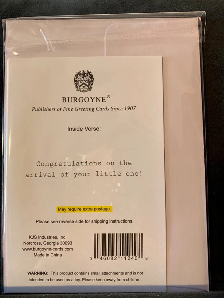 New Baby Card! Adorable 3D Baby Whale Congratulations! - Image 3 of 4