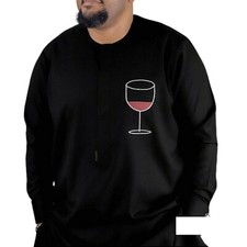 African Men 2 Piece Set Kaftan Shirt Pants Embroidered Danshiki Traditional Suit