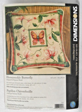  20021 DIMENSIONS "HONEYSUCKLE BUTTERFLY" NEEDLEPOINT KIT - NIP  BEAUTIFUL 