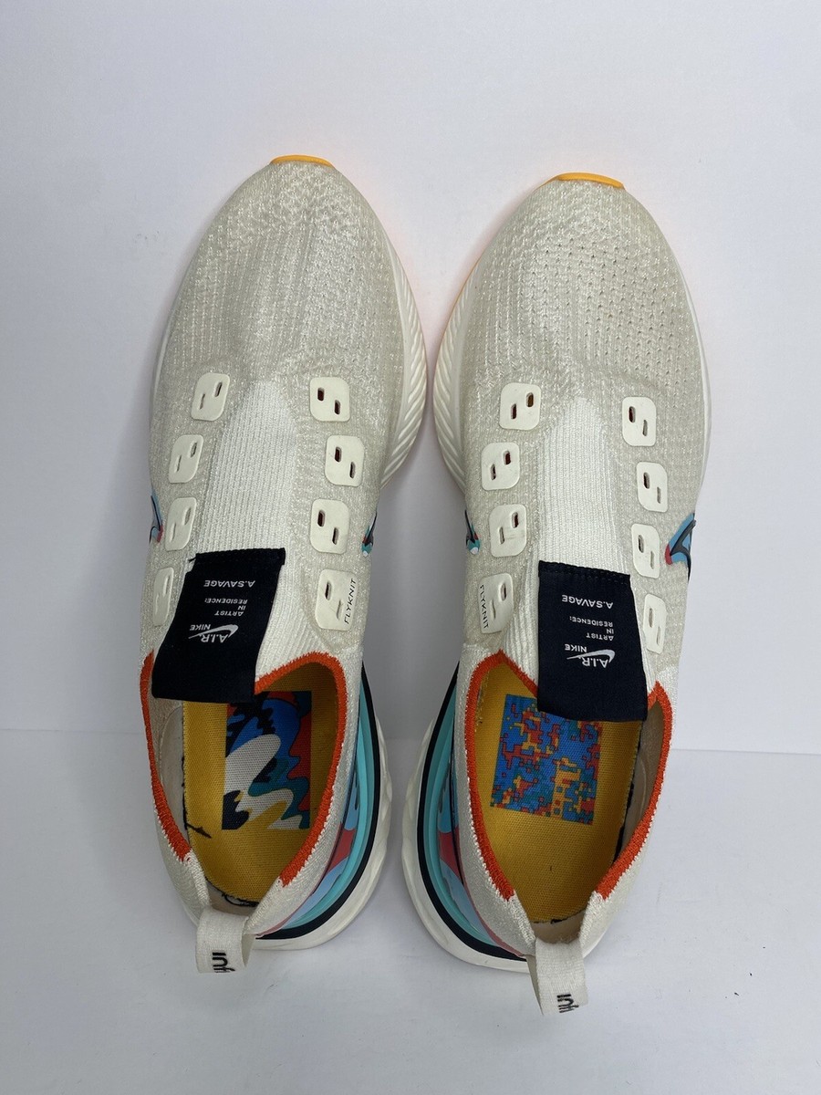 Nike Infinity React Artist In Residence Size 14 Off White  Multi-Color