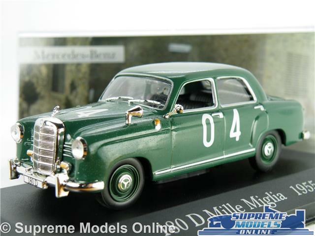 MERCEDES BENZ 180 D MODEL CAR 1955 MILLE MIGLIA GREEN 1:43 SCALE IXO RALLY K8