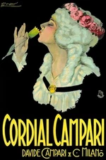 Poster poster poster advertising aperitif Campari vintage print 60x90 cm.