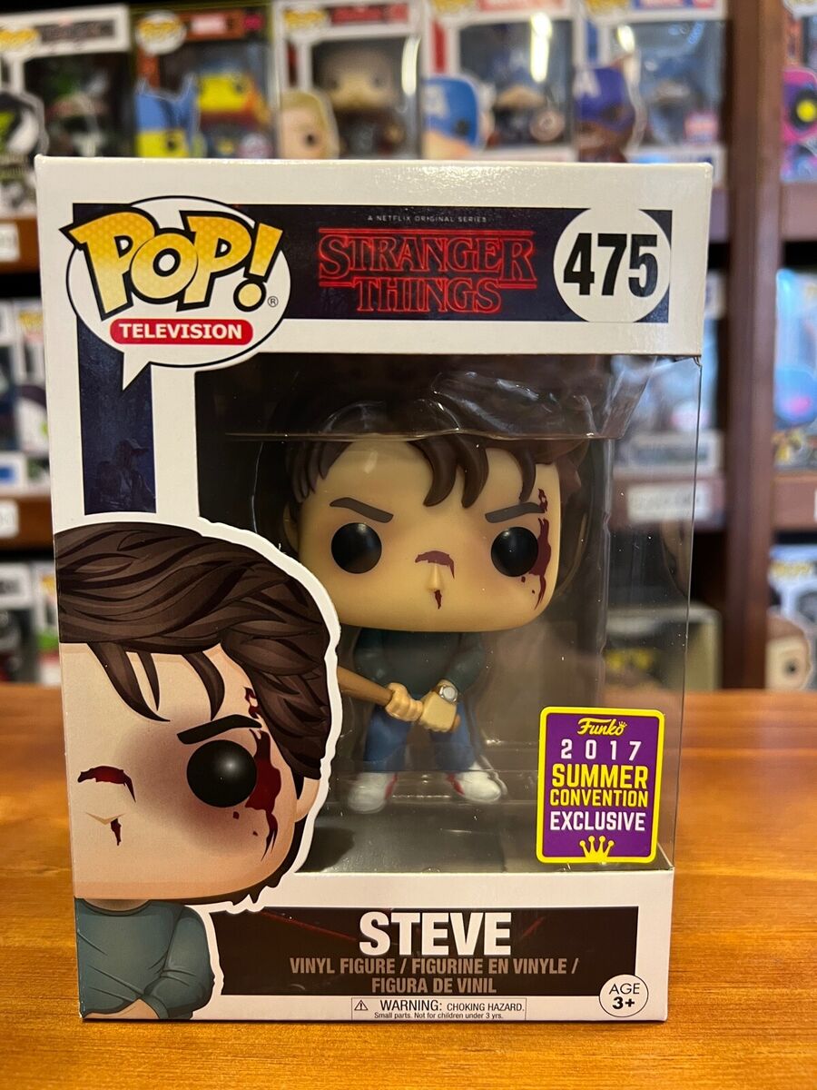 Stranger Things Steve With Bat 2017 SDCC Funko Pop Vinyl Stranger Things Steve With Bat 2017 SDCC Funko Pop Vinyl