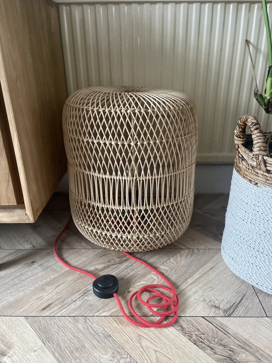Dusk Harmony Rattan Floor Lamp Boho Decor Living 50x40 Lamp