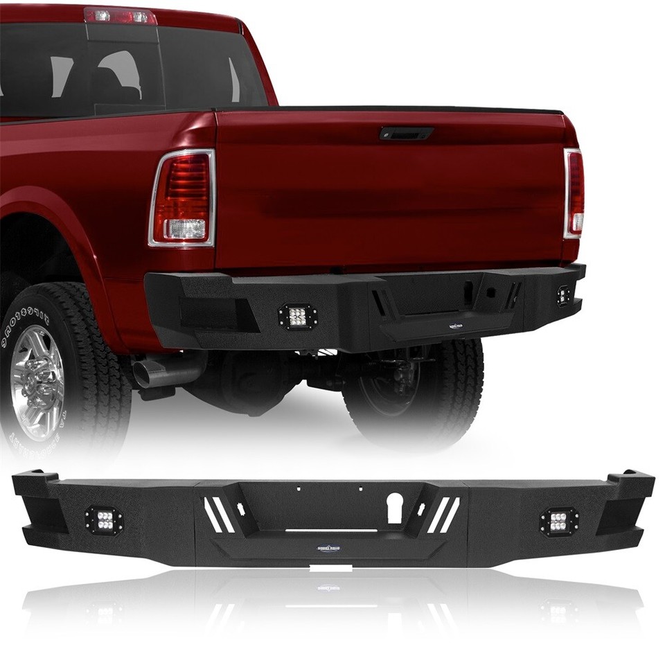 Hooke Road Bull Front Rear Bumper w/Winch Plate Fit Dodge Ram 2500 3500