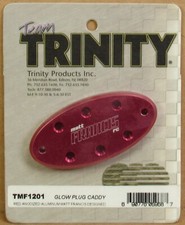 Trinity TMF1201 Glow Plug Caddy Red Aluminum NOS