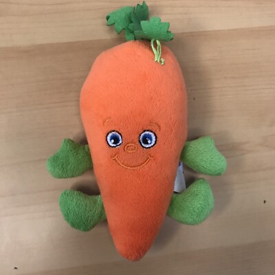 Garden Heroes Carrot Fruit Vegetable Plush Learning Zone Xpress 5''