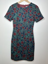 J. Crew Factory Short Sleeve Floral Printed Dress Size 00
