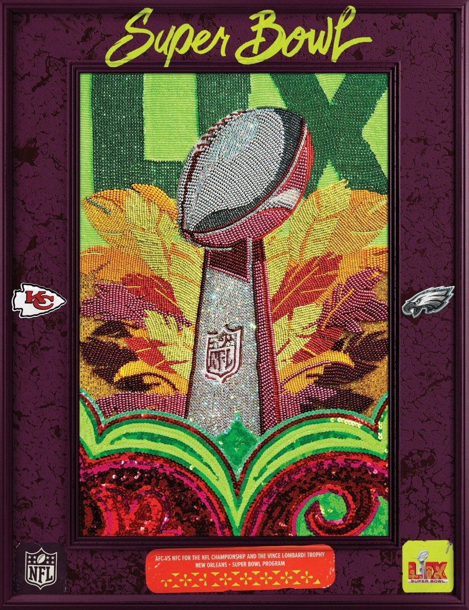 Super Bowl LIX 59 Official Stadium Holographic Game Program Eagles