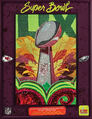 Super Bowl LIX 59 Official Stadium Holographic Game Program Eagles Chiefs