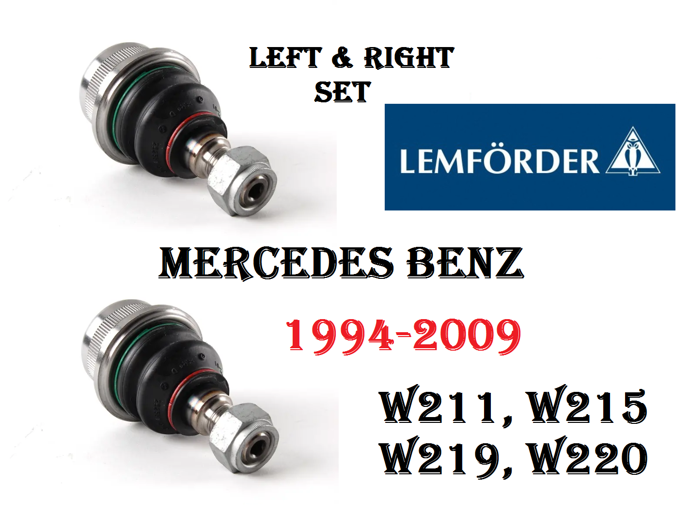 MERCEDES W211 W215 W219 W220 W230 Front Lower Control Arm Ball  