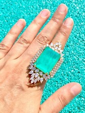 WORLD LARGEST 50CT NATURAL NEON COLOMBIAN EME...