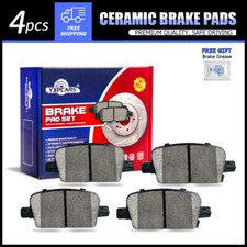 Rear Ceramic Brake Pads Kit for 2016 - 2022 Chevrolet Malibu w/ Manual Parking