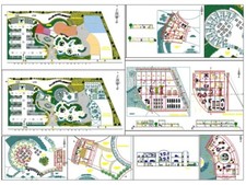Maßgeschneidert Modern Haus Haus Gebäude Plan Ökotourismus Komplex Architektur DWG