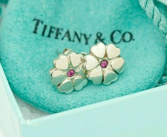 Tiffany crown of hearts earrings Clearance