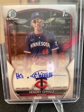 2023 Bowman Chrome Hendry Chivilli 1st Auto Minnesota Twins CPA-HC