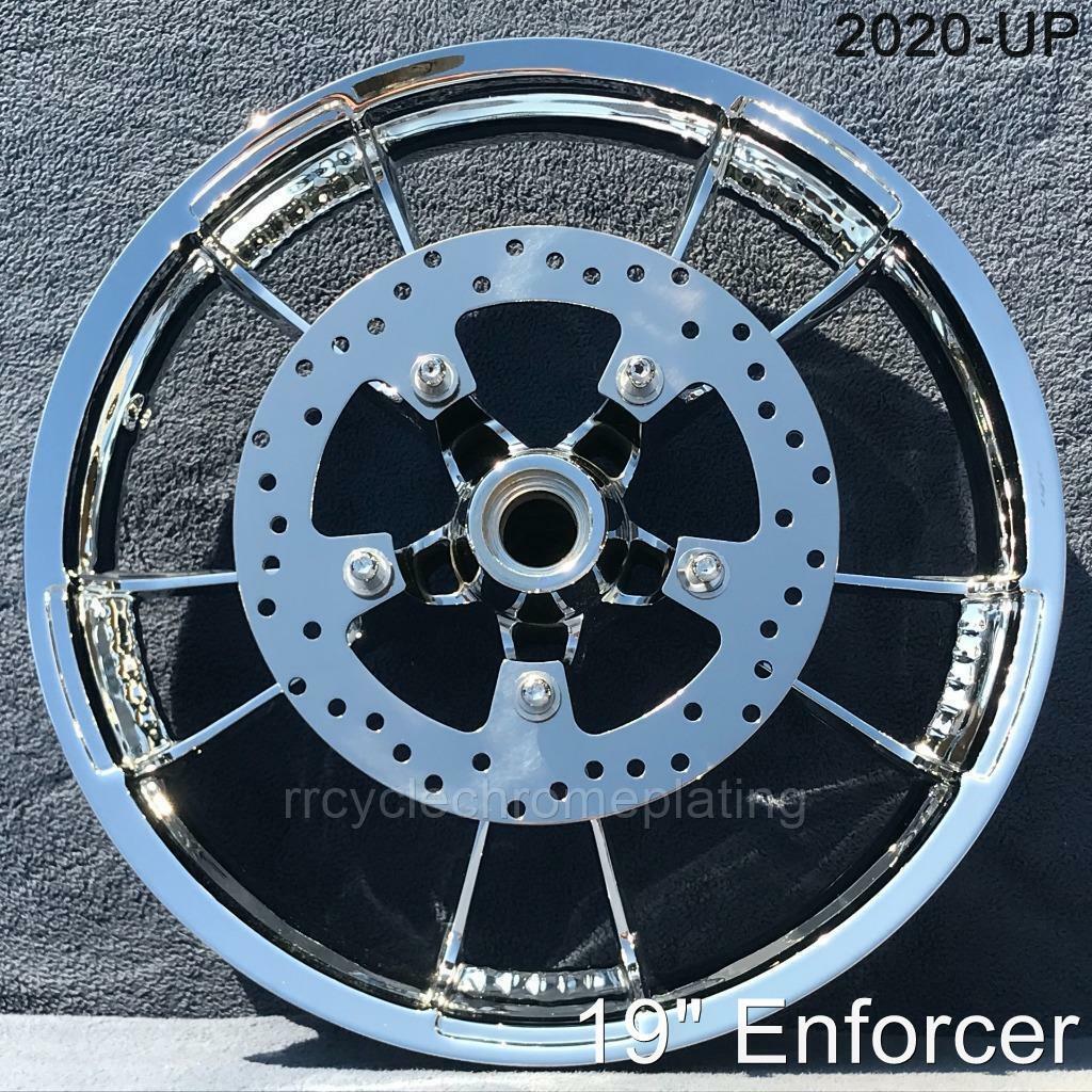 Harley Chrome 2020-UP Enforcer Wheels 2 Front Rotors Street Glide 
