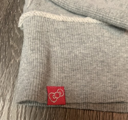 Ki La Ra Hello Kitty Gray Hooded Sweatshirt Size Medium* Queen Of ki-la-ra RARE - Picture 5 of 8