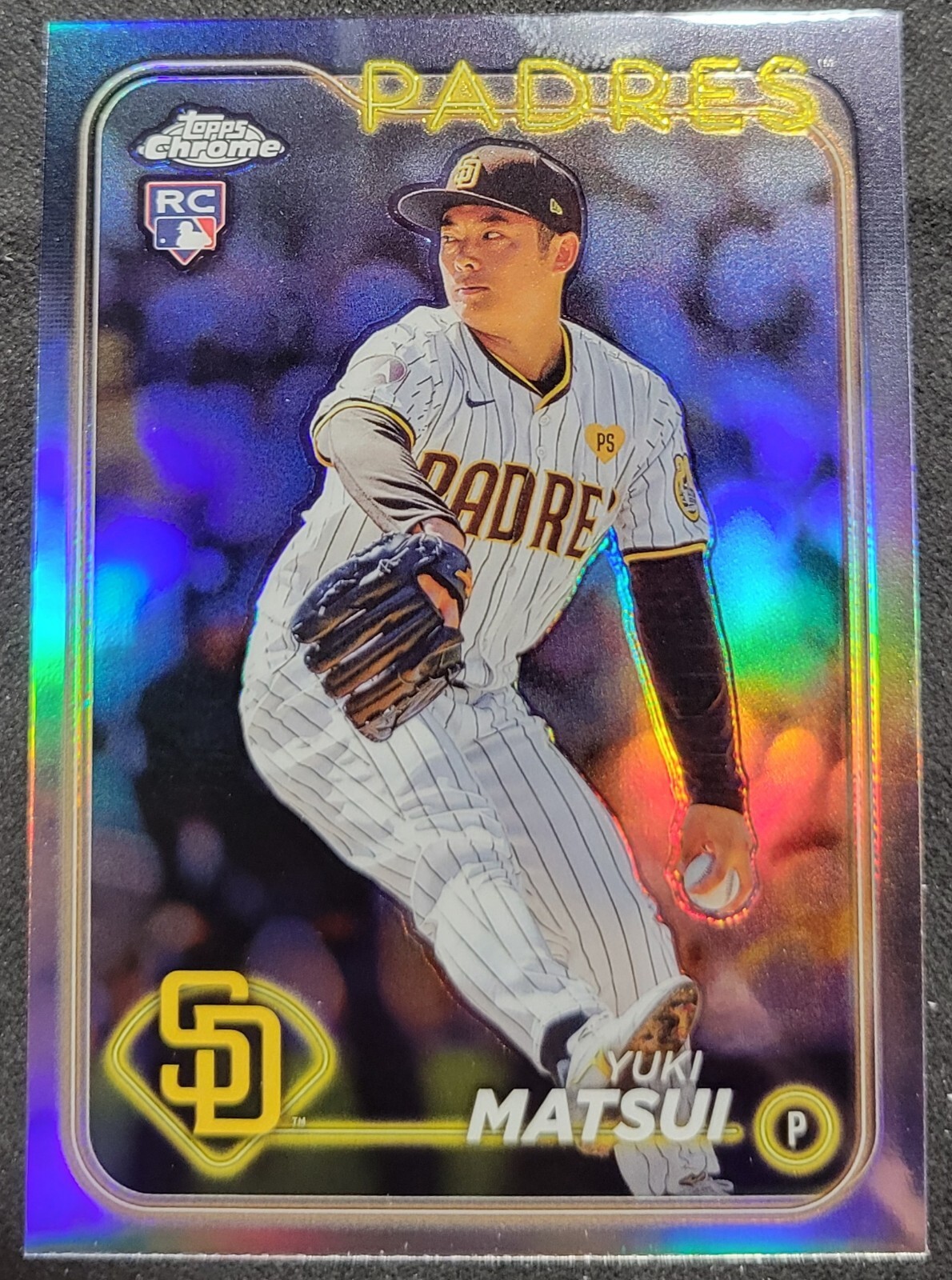YUKI MATSUI 2024 TOPPS CHROME REFRACTOR RC #116 SAN DIEGO PADRES SPRC