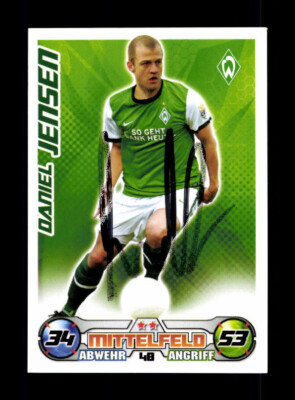 Daniel Jensen Werder Bremen Match Attax Card Original Signiert + A 225691