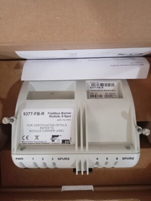 Eaton 9377-FB-R / 9377FBR VER.03 Fieldbus Barrier Module 6-Spur - NEW NO BOX