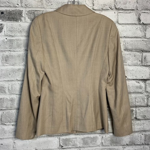 Escada Silk Blend Blazer Jacket Women's EU34 US4 Cream Old Money Career Preppy - Picture 6 of 16