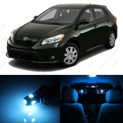 8 x Ice Blue LED Interior Lights Package For 2009 - 2014 Toyota Matrix + TOOL