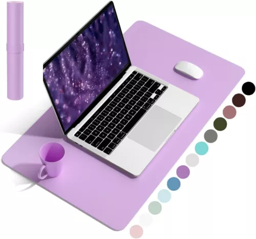 Desk Pad Office Desk Mat Pad PU Leather Waterproof Desk Mat Laptop Mat Dual-Side - Picture 7 of 39