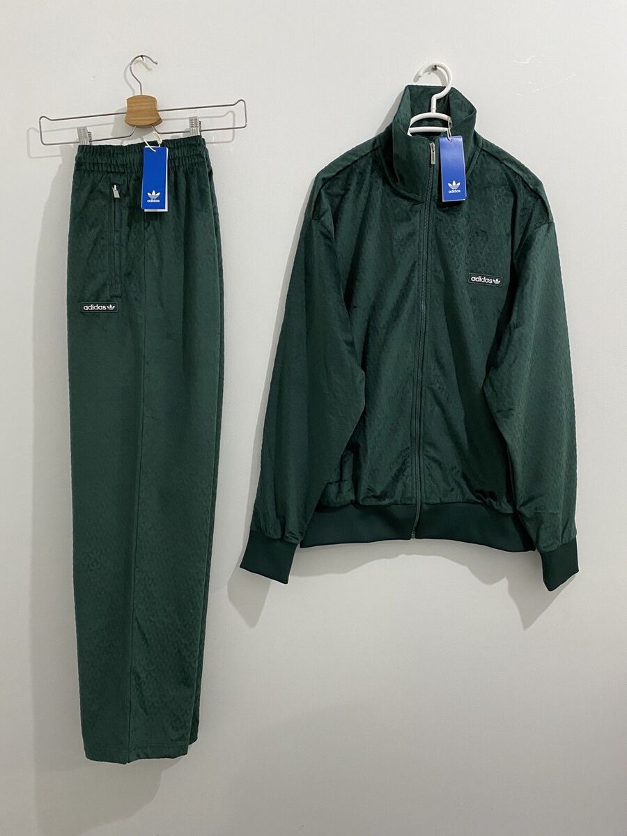 Adidas Originals Monogram Velour Tracksuit Mineral Green Adidas Originals Monogram Velour Tracksuit Mineral Green