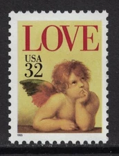 Scott 2957- Love, Cherub (sheet issue) 32c- MNH 1995- unused mint stamp