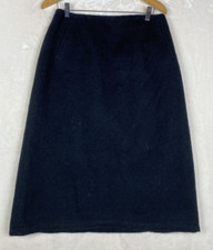 Vintage harve benard A-Line Skirt Womens 12 Wool Alpaca Thick Pockets Lined Flaw