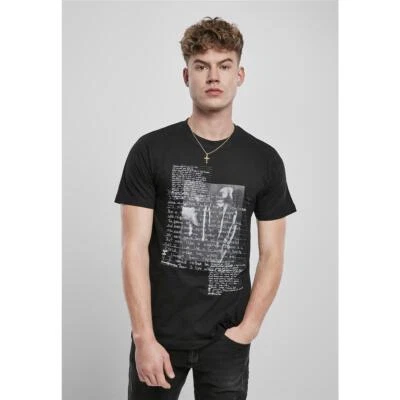Mister Tee T-Shirt Tupac Lyrics Rapper 2PAC Amaru Shakur Noir Col Rond - Photo 1/4