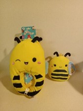 Sunny the Bee Slipper KellyToy Squishmallows Youth SZ 4/5 Yellow Plush Slip-On