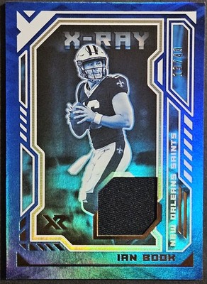 2021 Panini XR X-Ray Swatches Blue #XSW-IBO Ian Book Rookie Relic RC SP /49