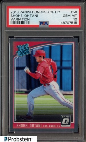 2018 Donruss Optic Variation #56 Shohei Ohtani Angels RC Rookie PSA 10 GEM MINT
