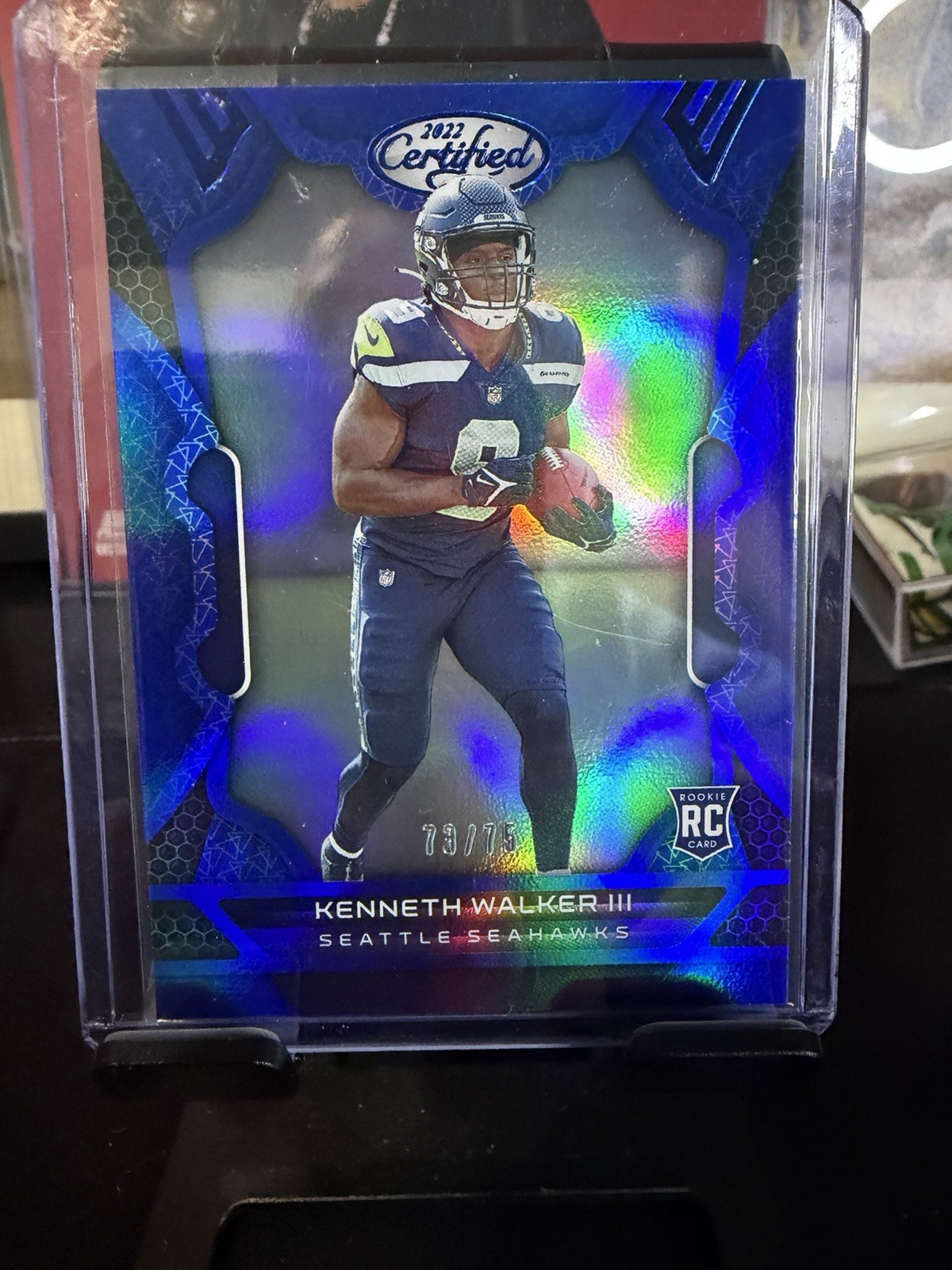 2022 Panini Certified - Rookies Kenneth Walker III #108 Mirror Blue /75 (RC)